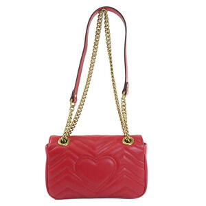 Gucci GG Shoulder Leather Marmont Bag